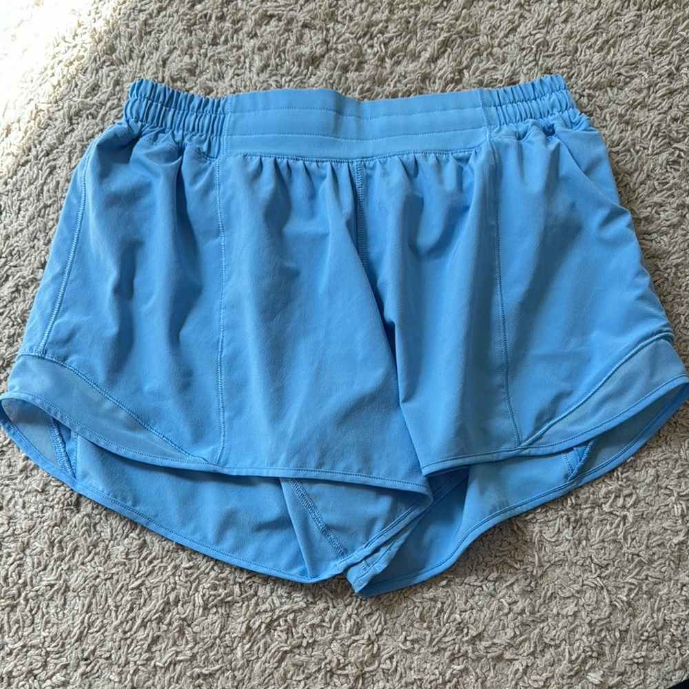 Lululemon Athletica Blue Athletic Shorts Lightweight Moisture-Wicking